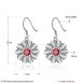 Wholesale Trendy Silver Plated red CZ Dangle Earring Purity Little Daisy Stud Earrings For Women wholesale jewelry  TGSPDE059 0 small