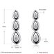 Wholesale New Arrival Silver Water Drop White  Cubic Zirconia CZ Dangle Earring Wedding Drop Earrings Bridal or Bridesmaid Jewelry TGSPDE075 0 small