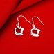 Wholesale Trendy Silver Plated Dangle Earring apple shape Long Dangle Drop Earrings Jewelry Beautiful Gifts  TGSPDE109 2 small