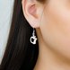 Wholesale Trendy Silver Plated Dangle Earring apple shape Long Dangle Drop Earrings Jewelry Beautiful Gifts  TGSPDE109 3 small