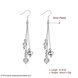 Wholesale Trendy Silver Water Drop Dangle Earring Three Line Bead Long Drop Earrings For Women Valentine'S Day Earring Jewelry Top Quality TGSPDE154 0 small