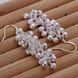 Wholesale silver plated Dangle earrings for women wedding jewelry Long cluster little ball earring TGSPDE156 0 small