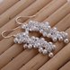 Wholesale silver plated Dangle earrings for women wedding jewelry Long cluster little ball earring TGSPDE156 1 small