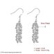 Wholesale silver plated Grape cluster shape Dangle earrings for women wedding jewelry Long cluster little ball earring TGSPDE158 1 small