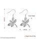 Wholesale Trendy Silver plated Animal Dangle Earring  cute dragonfly earring for women fashion jewelry fine gift TGSPDE160 1 small