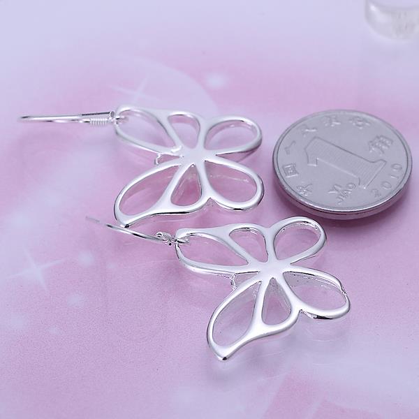 Wholesale Trendy Silver plated Animal Dangle Earring  cute butterfly earring for women fashion jewelry fine gift TGSPDE162 1