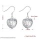 Wholesale Bridal Jewelry Sets Silver plated Hollow Heart Earring For Women Wedding Jewelry Valentine's Gifts TGSPDE169 1 small