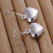 Wholesale Classic 925 Sterling Silver  Heart Dangle Earring Petite Plain Hearts Stud Earrings for Women Silver Small Earrings Fine Jewelr TGSPDE172 1 small