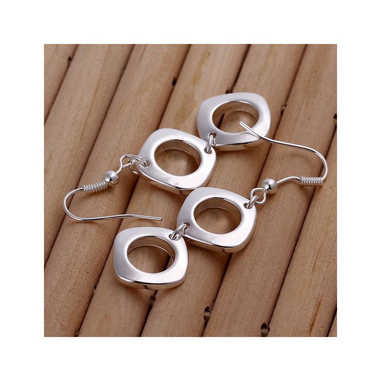 Wholesale New fashion New Design silver plated jewelry Women's earrings Long Fashion brincos Accessories TGSPDE175 0