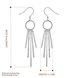 Wholesale Romantic Silver plated Dangle Earring Handmade New Trendy Tassel Drop Earrings For Women Charm Ear Jewelry Couple Gift TGSPDE181 0 small