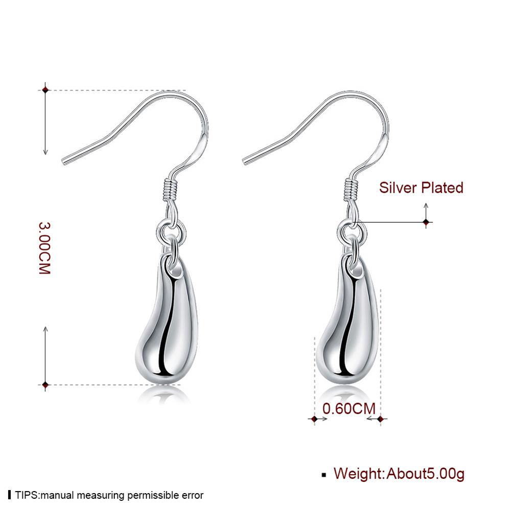 Wholesale Fashion Silver plated Earrings Water Drop Earrings Dangle Earrings for Women Jewelry Gift TGSPDE184 1