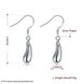 Wholesale Fashion Silver plated Earrings Water Drop Earrings Dangle Earrings for Women Jewelry Gift TGSPDE184 1 small