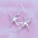Wholesale Fashion jewelry from China Silver Sweet Smooth Surface Starfish Earrings For Women Wedding Jewelry Gift TGSPDE196 1 small