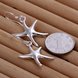 Wholesale Fashion jewelry from China Silver Sweet Smooth Surface Starfish Earrings For Women Wedding Jewelry Gift TGSPDE196 2 small