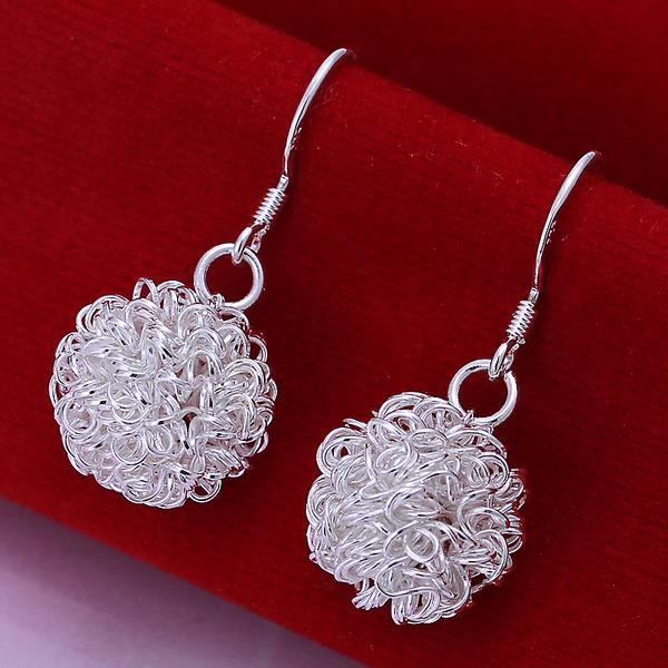 Wholesale Romantic Silver Ball Dangle Earring  Indian Jewelry Vintage Bohemian Earrings Valentines Day Gift  TGSPDE208 0