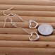 Wholesale Classic Silver plated Heart Dangle Earring for women simple design tassel heart earring jewelry TGSPDE212 2 small