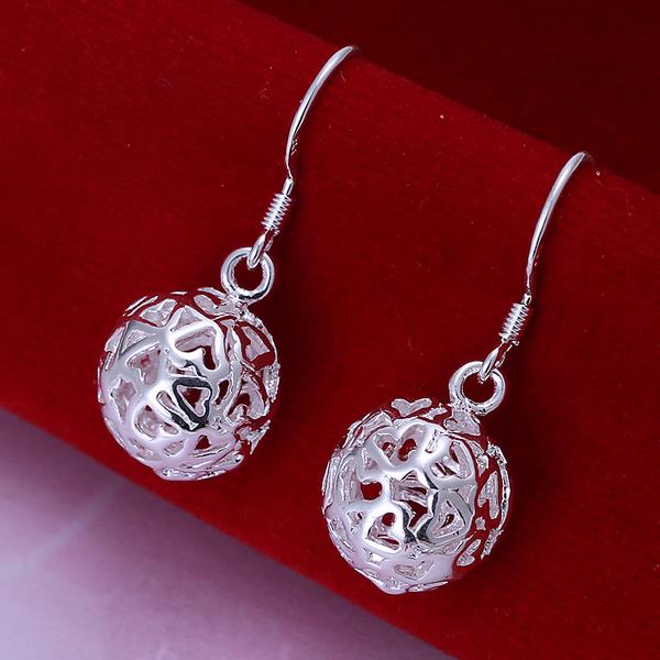 Wholesale China fashion jewelry Hollow round ball shape Vintage Long Drop Dangle Earrings For Women daily collocation and wedding Jewelry TGSPDE217 0
