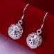 Wholesale China fashion jewelry Hollow round ball shape Vintage Long Drop Dangle Earrings For Women daily collocation and wedding Jewelry TGSPDE217 0 small