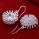 Wholesale Classic Silver plated fireworks shape Dangle Earring for women fine jewelry gift TGSPDE222 2 small