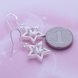 Wholesale Fashion Classic Silver Star Dangle Earring shinny big zircon women earring jewelry from China TGSPDE227 1 small