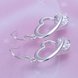 Wholesale Trendy Silver heart Dangle Earring High Quality Woman Fashion Earrings Retro Long Cubic Zirconia Earrings TGSPDE228 0 small