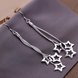Wholesale Romantic Silver Star Dangle Earring fashion tassels earring jewelry wholesale from China TGSPDE231 0 small