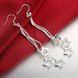 Wholesale Romantic Silver Star Dangle Earring fashion tassels earring jewelry wholesale from China TGSPDE231 3 small