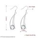 Wholesale Trendy Silver curved Dangle Earring High Quality Woman Fashion Earrings Retro Long Cubic Zirconia Pop Hook Earrings TGSPDE233 1 small