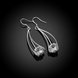 Wholesale Trendy Silver curved Dangle Earring High Quality Woman Fashion Earrings Retro Long Cubic Zirconia Pop Hook Earrings TGSPDE233 2 small