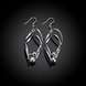 Wholesale Trendy Silver Plated Dangle Earring High Quality Twist Long Drop wedding party Earring Jewelry TGSPDE235 1 small