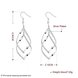 Wholesale Trendy Silver Plated Dangle Earring High Quality Twist Long Drop wedding party Earring Jewelry TGSPDE236 0 small