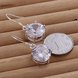Wholesale Romantic Silver big round zircon Dangle Earring shinny elegant earring for women wedding jewelry TGSPDE240 0 small