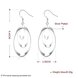 Wholesale Romantic Silver Round Dangle Earring Three Circle Drop Earrings For Women Wedding Fashion Jewelry TGSPDE244 2 small