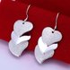 Wholesale Romantic Silver Heart Dangle Earring high quality unique women jewelry fine gift TGSPDE250 1 small