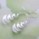 Wholesale Personality fashion Silver crescent moon shape Dangle Earring For Girls Lovely Ear Jewelry TGSPDE256 0 small