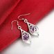 Wholesale Romantic Silver water drop CZ Dangle Earring Fashion Jewelry High Quality Crystal Zircon purple Hot Selling Earrings TGSPDE258 3 small