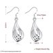 Wholesale Fashion jewelry China Silver plated Water Drop Dangle Earring  Twist Wave Line Earring fine Jewelry gift TGSPDE265 0 small