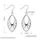 Wholesale Trendy Ethnic Style leaf Shape Hook Earring for Female Simple Design Silver Color Elegant Women Earring Minimalist Gift Dropship TGSPDE266 1 small