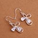 Wholesale Romantic Silver water drop zircon Dangle Earring shinny elegant earring for women wedding jewelry TGSPDE283 2 small