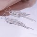 Wholesale New Silver Color Long Tassel Earrings for Women Bridal Drop Dangling Earrings Brincos Wedding Jewelry TGSPDE292 0 small