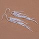 Wholesale New Silver Color Long Tassel Earrings for Women Bridal Drop Dangling Earrings Brincos Wedding Jewelry TGSPDE292 2 small