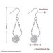 Wholesale Fine hot charm women lady Valentine's gift silver color water drop charm Women circles earrings free shipping jewelry TGSPDE298 0 small