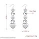 Wholesale Trendy Vintage Female Drop Earrings Silver Color Dangle Earrings Simple Heart Wedding Earrings For Women TGSPDE311 1 small