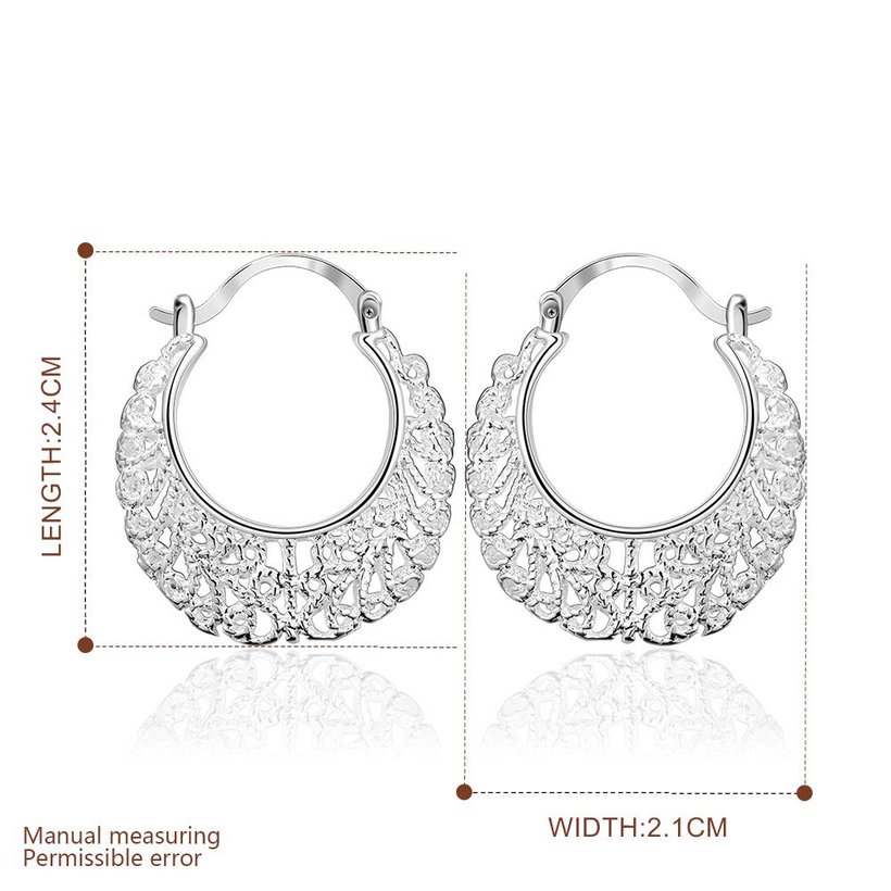 Wholesale Vintage Ethnic Earring Geometric Antique Silver Color Gold Hollow Flower Drop Earring Piercing Earring Statement Jewelry TGSPDE321 1