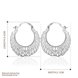 Wholesale Vintage Ethnic Earring Geometric Antique Silver Color Gold Hollow Flower Drop Earring Piercing Earring Statement Jewelry TGSPDE321 1 small