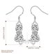 Wholesale Cute Cat Earrings Silver CZ Jewelry Little Kitty For Women wedding jewelry Hot selling Fashion Gift TGSPDE331 0 small