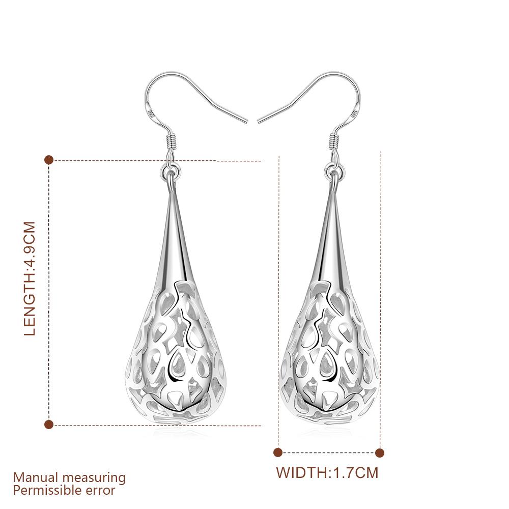 Wholesale Hollow Out Engrave Pattern Simple Water Drop Shape Earring for Women Vintage Ethnic Style Female Daily Earrings Fish Hook TGSPDE333 0