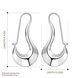 Wholesale Personality fashion Silver plated Dangle Earring  plated Flat Gloss Earrings for Women best gift  TGSPDE337 0 small