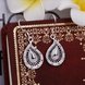 Wholesale Vintage Ethnic Earring Geometric Antique Silver Color Gold Hollow Flower Drop Earring Piercing Earring Statement Jewelry TGSPDE360 0 small