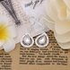 Wholesale Vintage Ethnic Earring Geometric Antique Silver Color Gold Hollow Flower Drop Earring Piercing Earring Statement Jewelry TGSPDE360 1 small